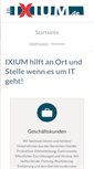 Mobile Screenshot of ixium.de